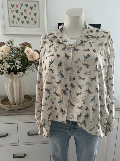 Dog Oversized Sommerbluse in verschiedenen Farben