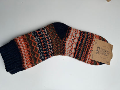 Alpaca Socken Gr. 36-41 "Ethno - Dick" ❌