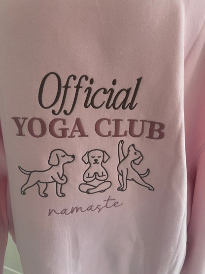 Hoodie  Yoga Zwillingsherz rosa