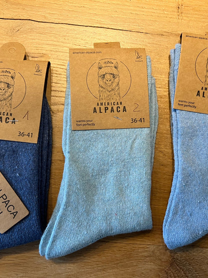 Alpaca Socken blau Gr 36-41 JN26-8106🦙