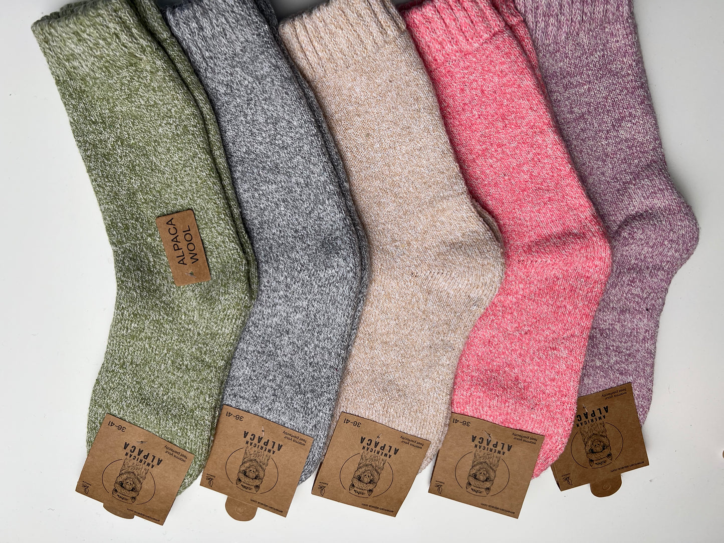 Alpaca Socken Gr. 36-41 "Pastell" ❌