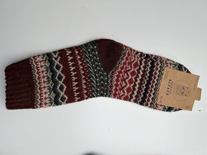 Alpaca Socken Gr. 36-41 "Ethno - Dick" ❌