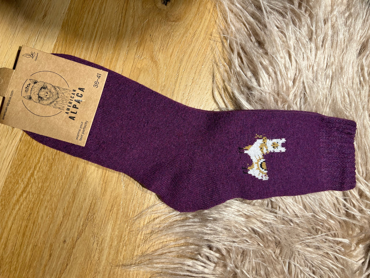 ✅ Alpaca Socken Gr. 36-41 "Mit Alpaca- Dick"