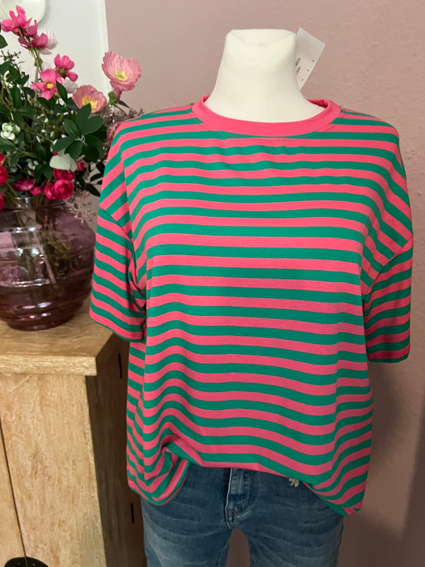 T Shirt Pretty Body gestreift
