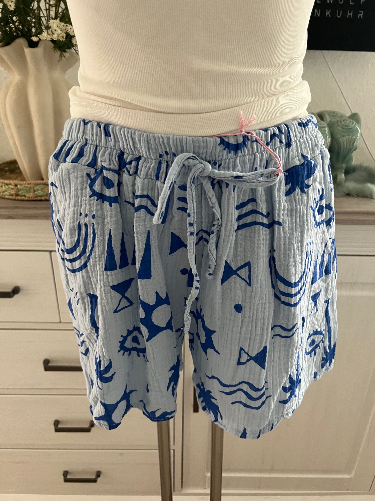 Musselin Sommer Shorts in verschiedenen Farben