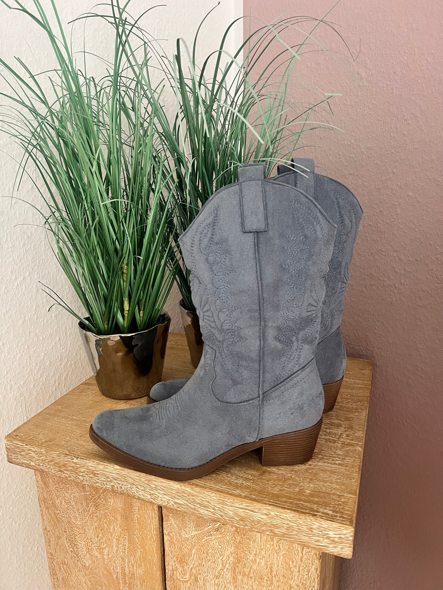 Cowboy Stiefel jeansblau