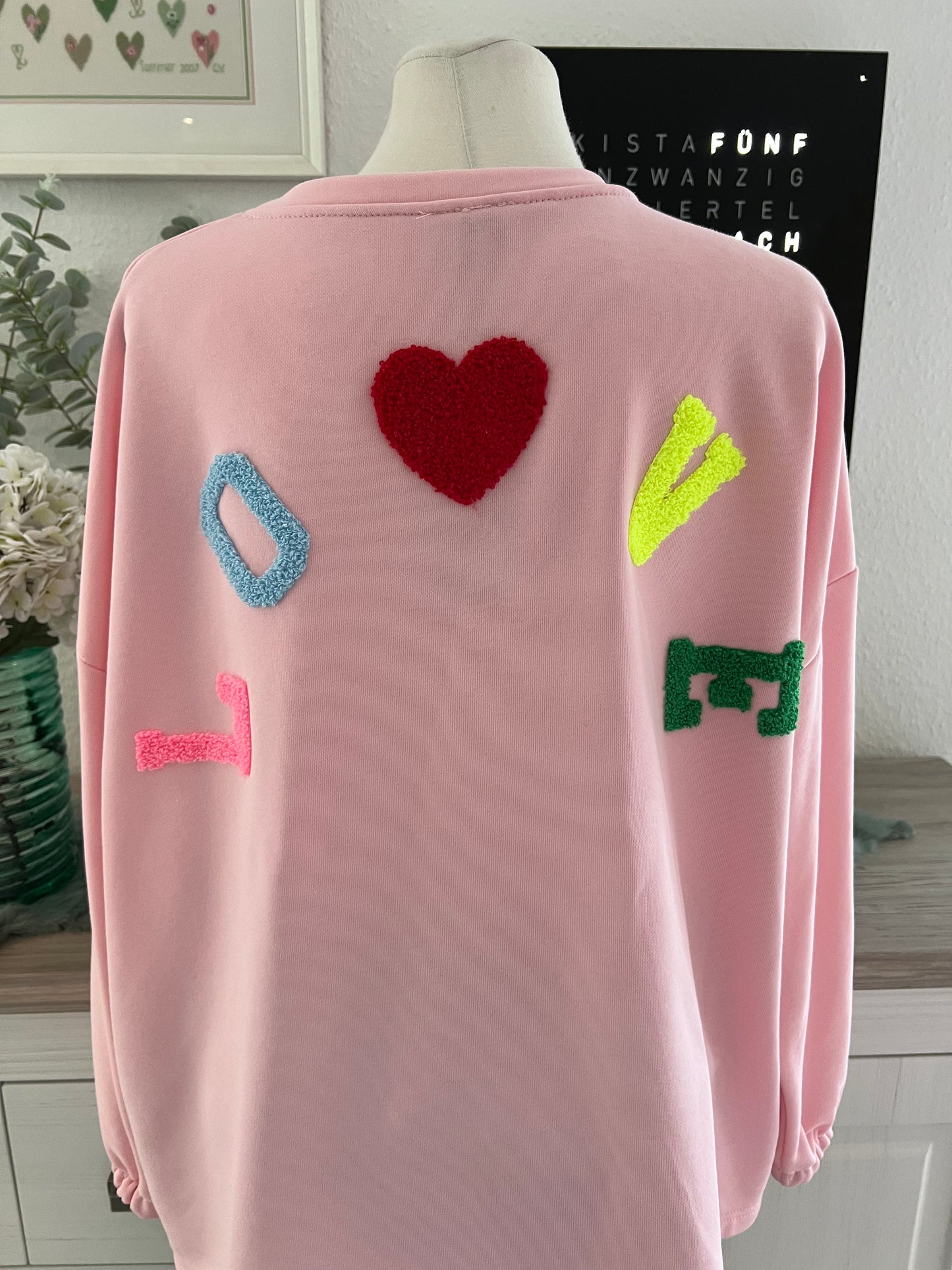 Sweatshirt Love in verschiedenen Farben