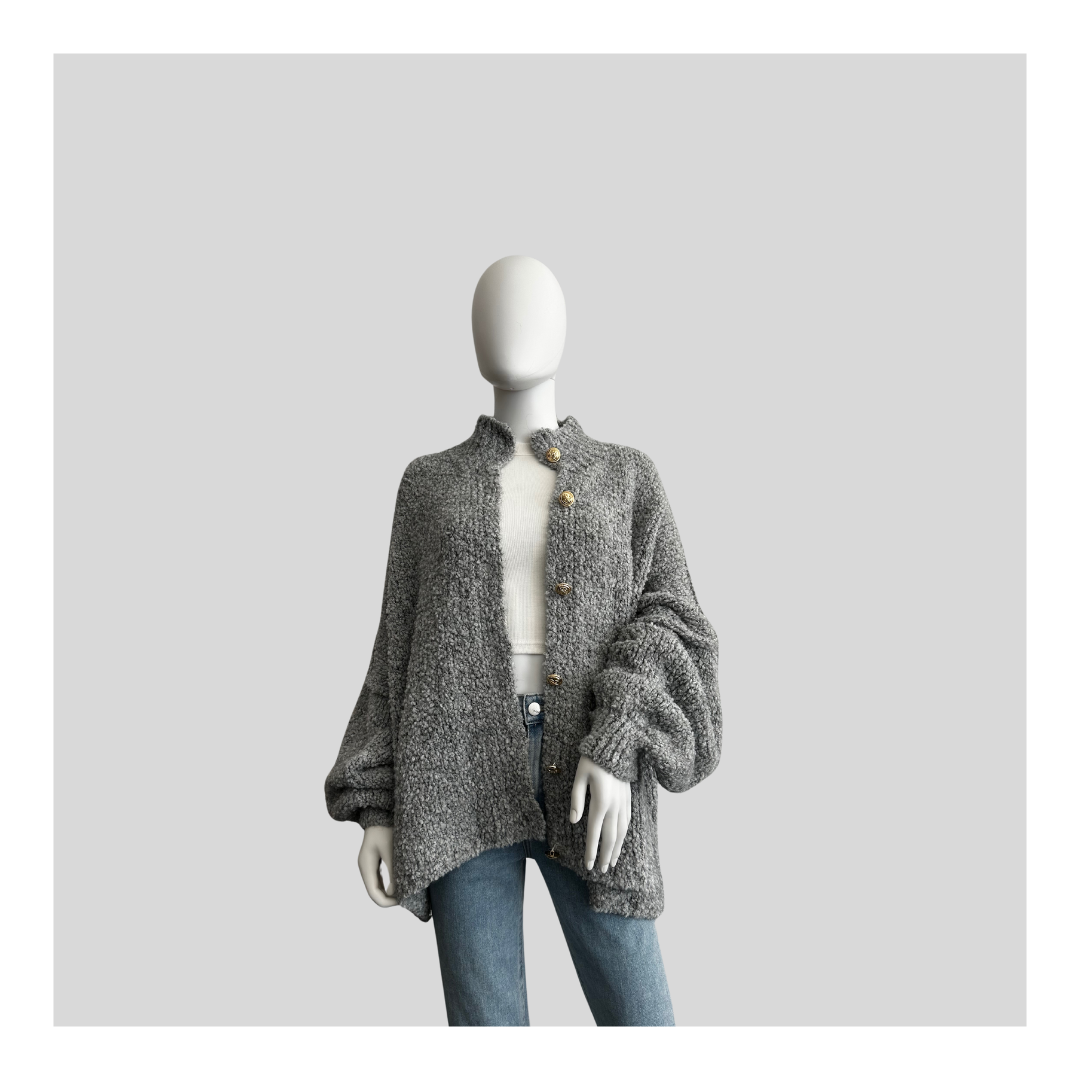 Oversized Strickjacke "Boucle"