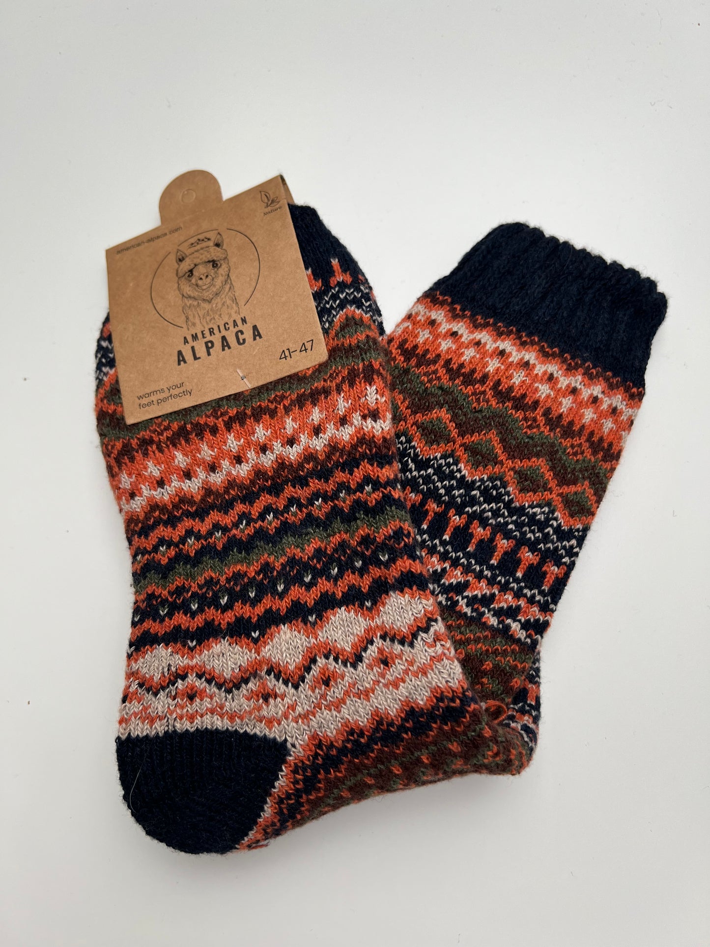 Alpaca Herren Socken Gr. 41-47 "Ethno Dick" ❌