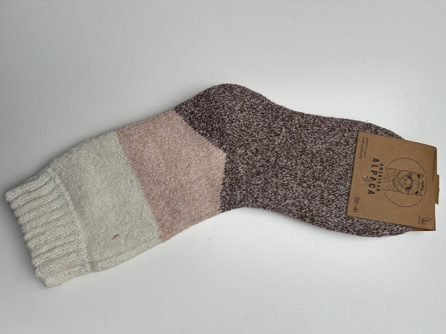 Alpaca Socken Gr. 36-41 "Dreifarbig" ❌