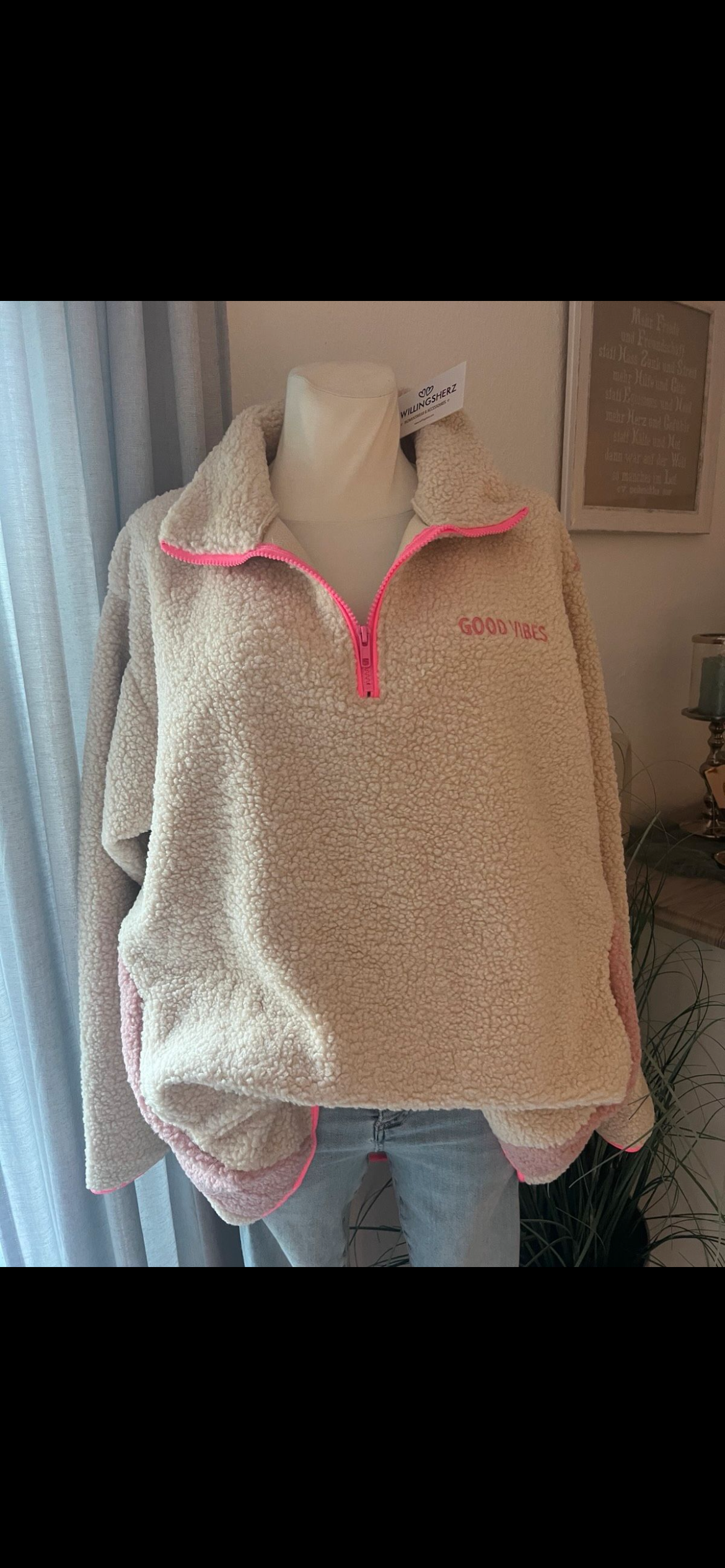 Zwillingsherz Pullover Teddy
