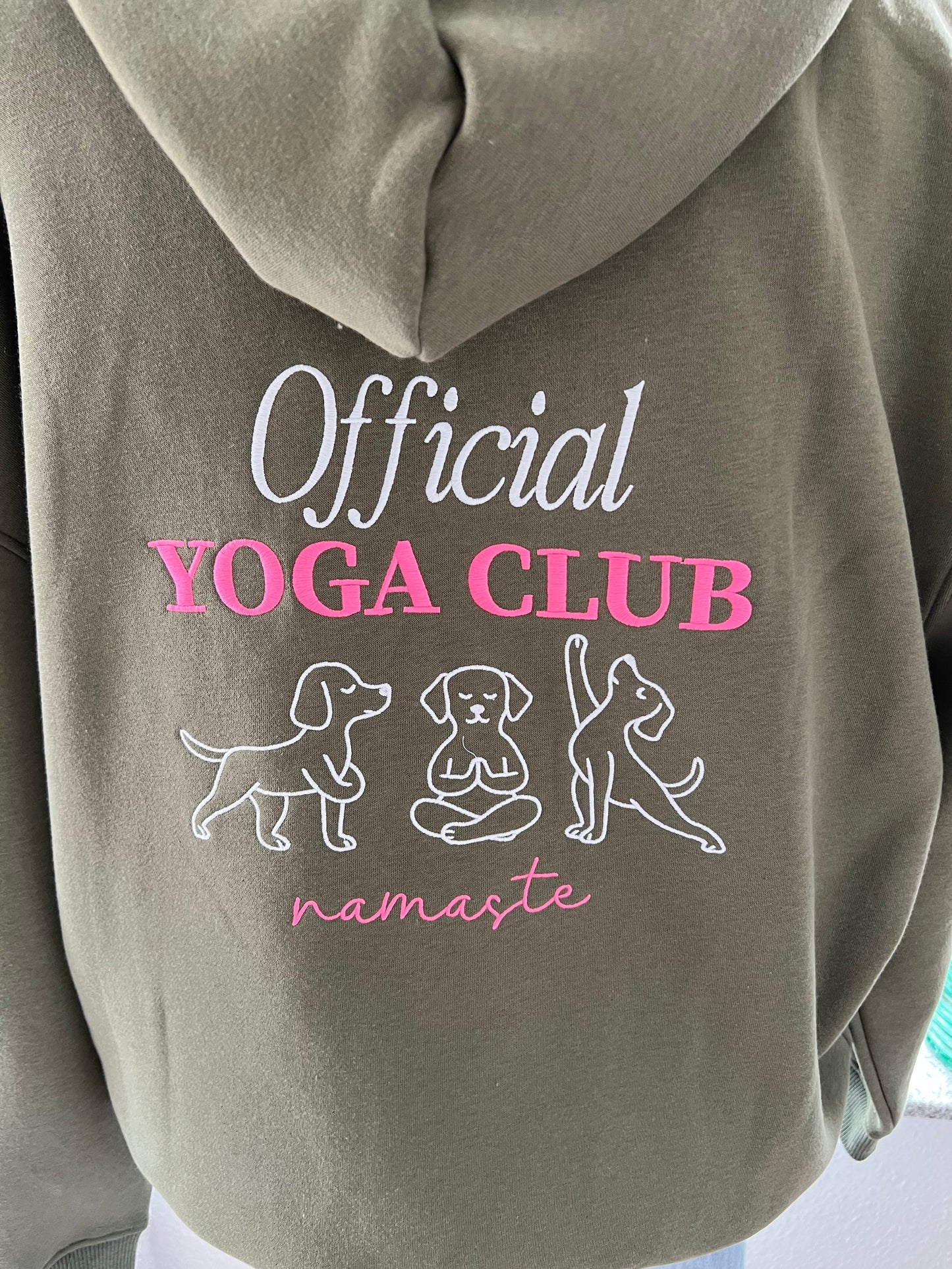 Hoodie  Yoga Zwillingsherz Khaki