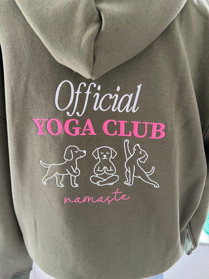 Hoodie  Yoga Zwillingsherz Khaki