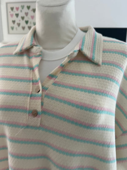 Strick Loungewear Set in pastellfarben