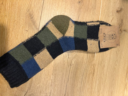Alpaca Herren Socken Gr. 41-47 "Kariert Dick" ❌