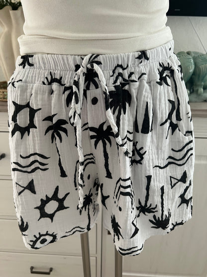 Musselin Sommer Shorts in verschiedenen Farben