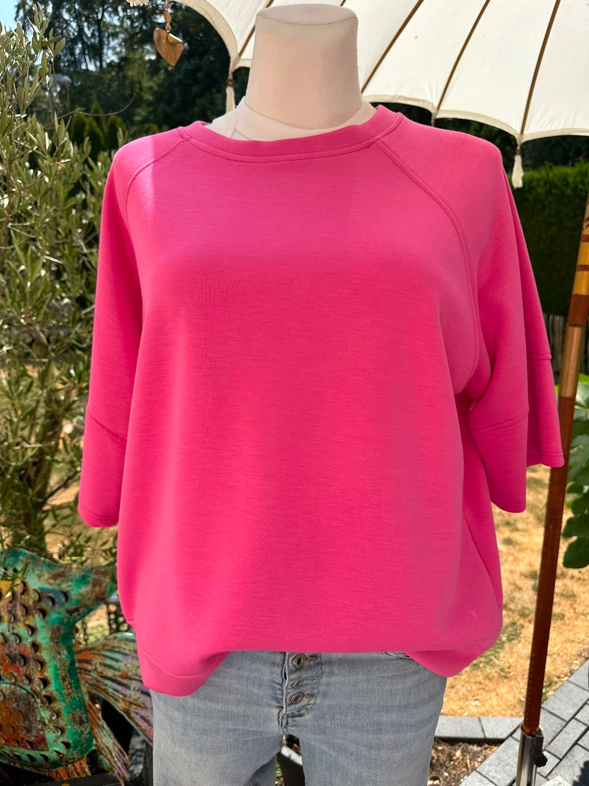 Shirt in uni aus Butterstoff in verschiedenen Farben