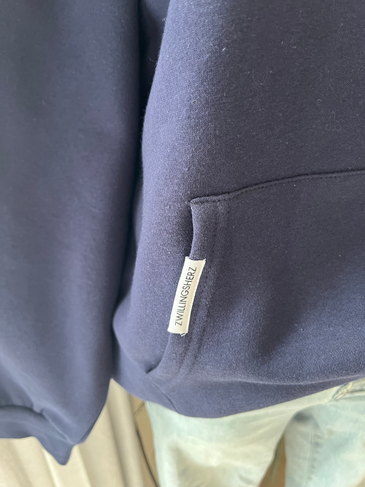 Hoody Happy Zwillingsherz Marine xl
