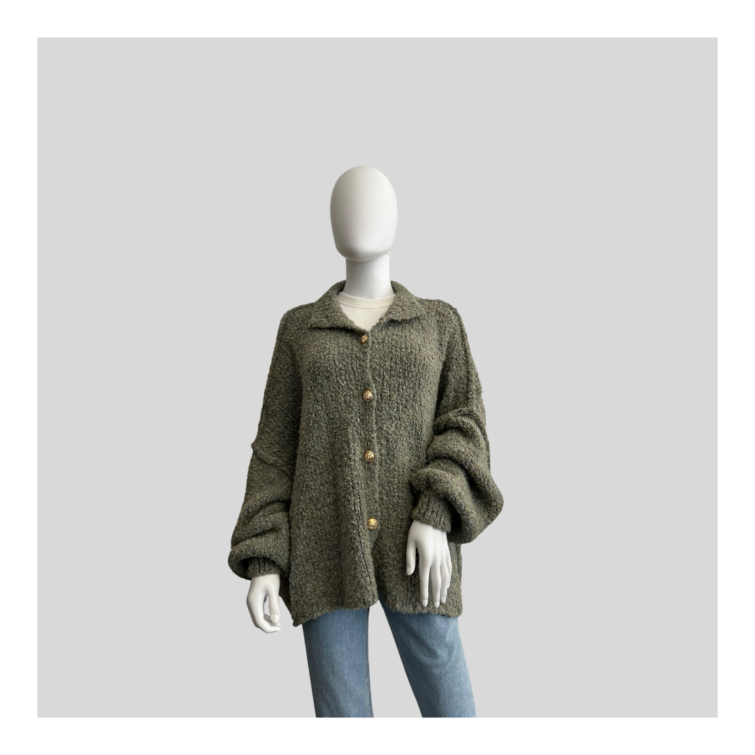 Oversized Strickjacke "Boucle"