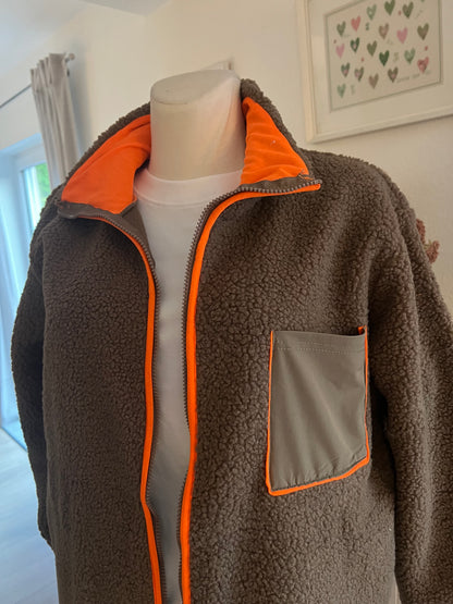 Teddy Jacke ohne Kapuze Zwillingsherz