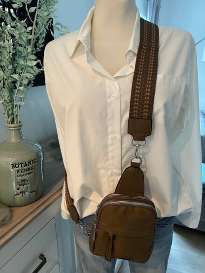 Crossbody mit Stoffgurt