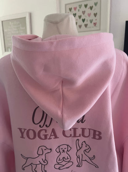 Hoodie  Yoga Zwillingsherz rosa