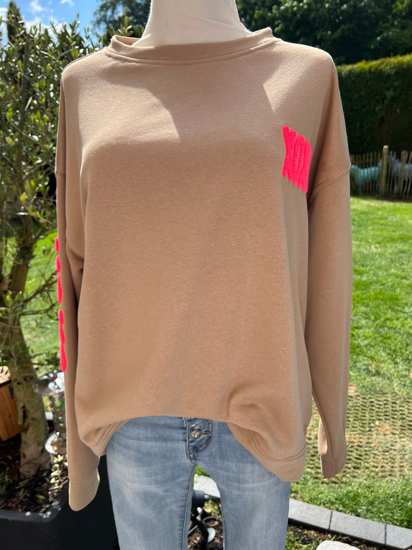 Xoxo Sweatshirt bordeauxrot