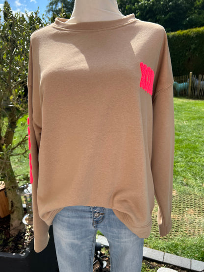 Xoxo Sweatshirt bordeauxrot