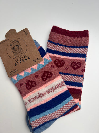 Alpaca Socken Brezel Gr 36-41