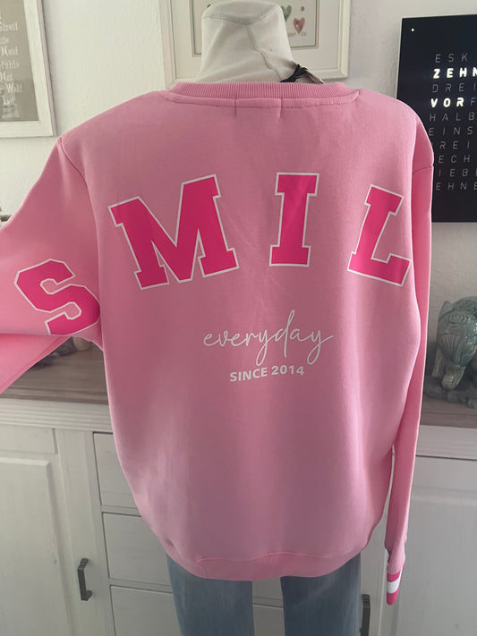 Sweatshirt Zwillingsherz Smile pink