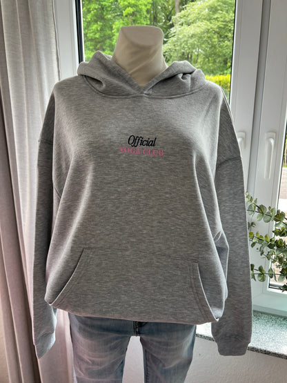 Hoodie  Yoga Zwillingsherz hellgrau