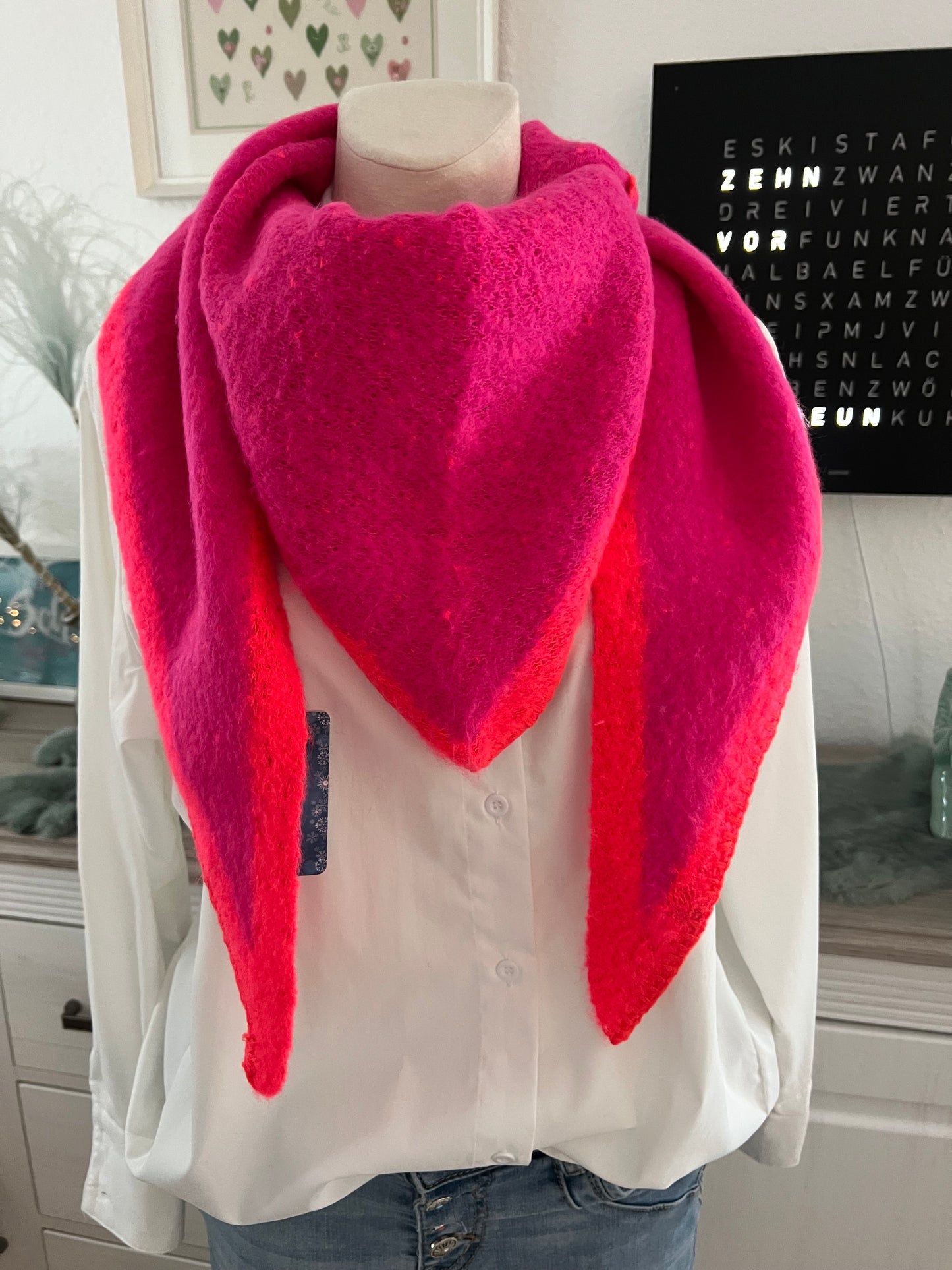 Flausch Schal 2 farbig