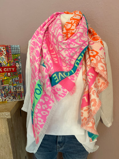 Wild Love Schal pink Di