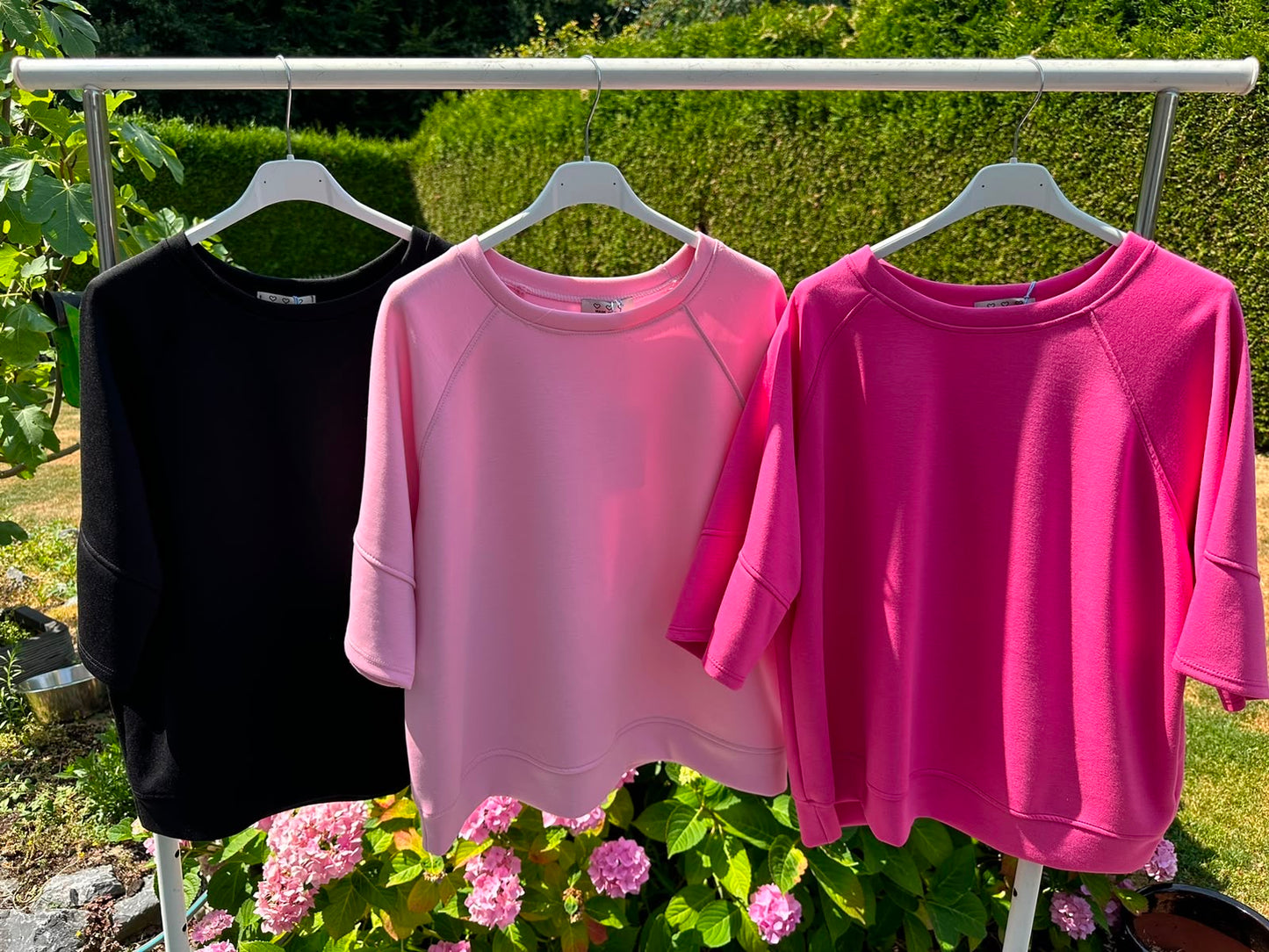 Shirt in uni aus Butterstoff in verschiedenen Farben