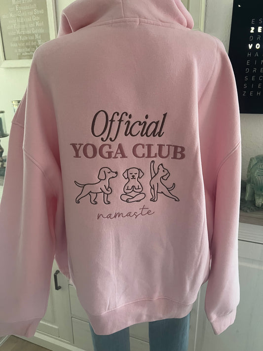 Hoodie  Yoga Zwillingsherz rosa