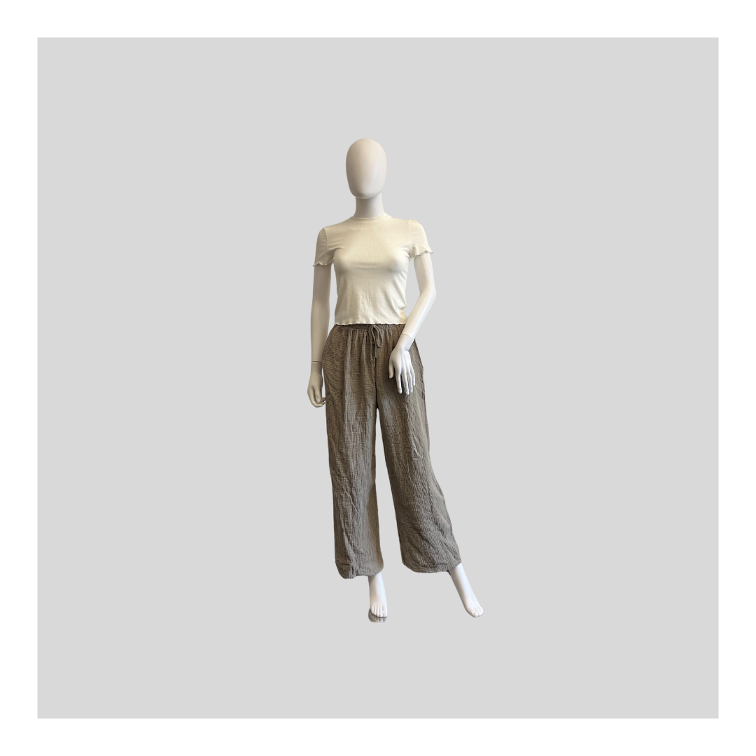 Musselin Hose mit Tasche
