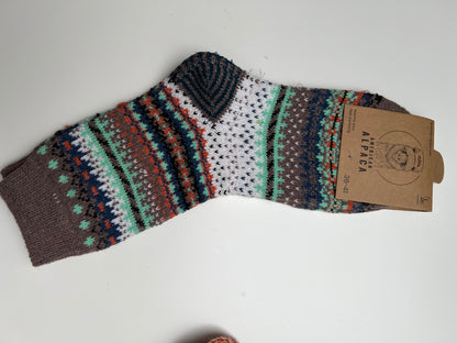 ✅Alpaca Socken Gr. 36-41 "Ethno bunt -