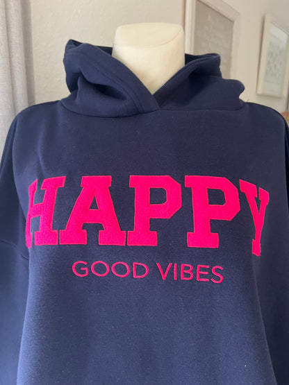 Hoody Happy Zwillingsherz Marine xl