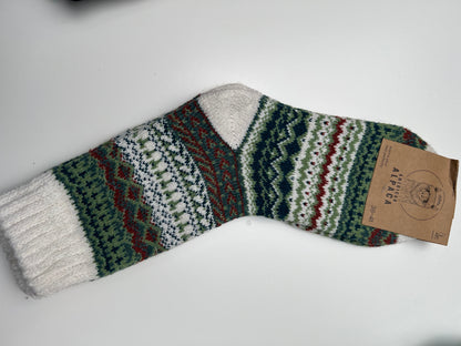 Alpaca Socken Gr. 36-41 "Ethno - Dick" ❌