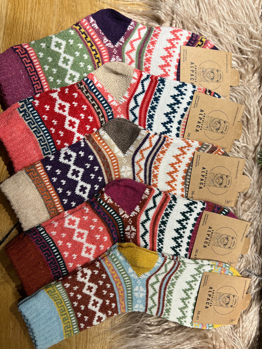 Alpaca Socken bunt Gr 36-41 — 8203