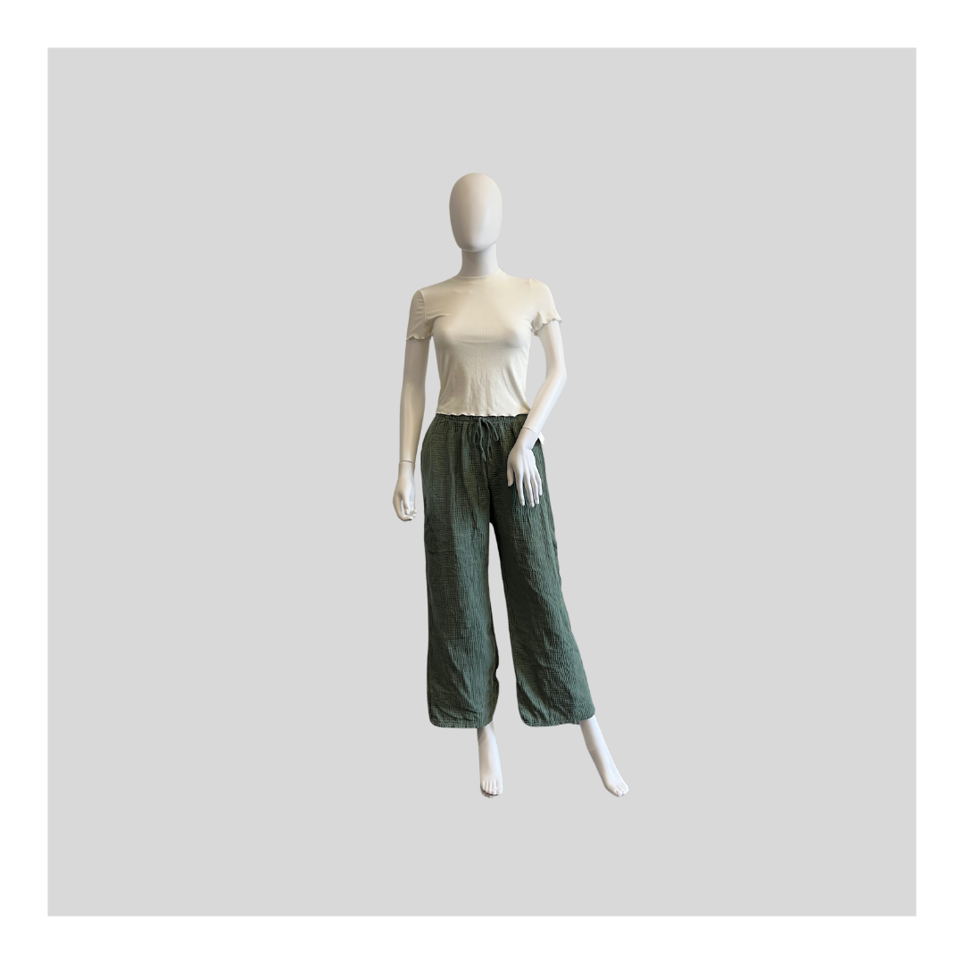 Musselin Hose mit Tasche