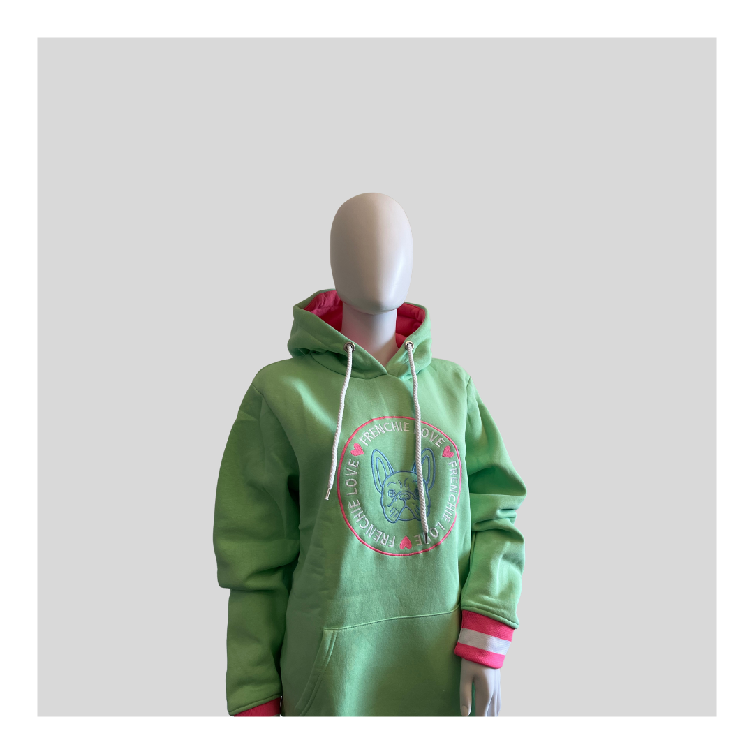 Mint Hoodie "Frenchie Lover"