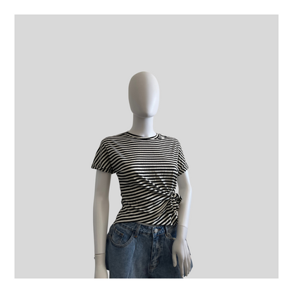 Gestreiftes T-Shirt "Knoten"