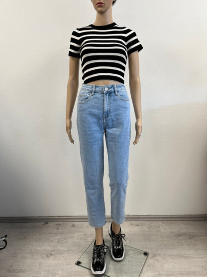 Gestreiftes T-Shirt "Crop Shirt"