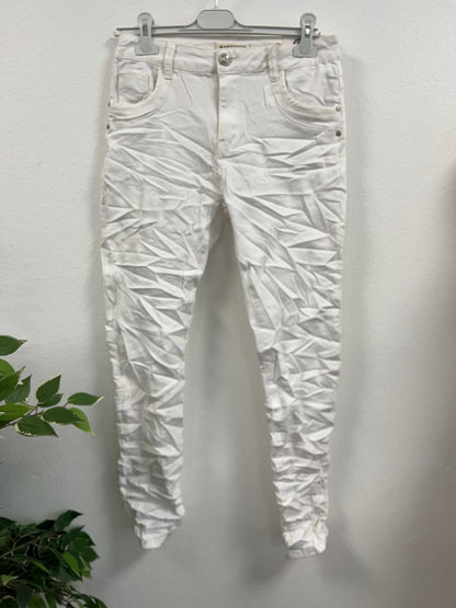 Weiße Jeans "K8213A-11 - Karo Star"