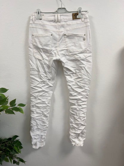 Weiße Jeans "K8213A-11 - Karo Star"